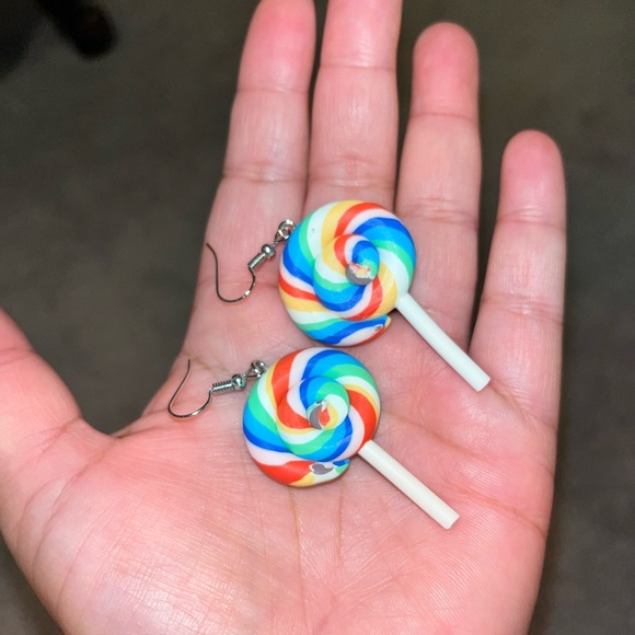 lollipop Jewelry - Lollipop 🍭 resin earrings